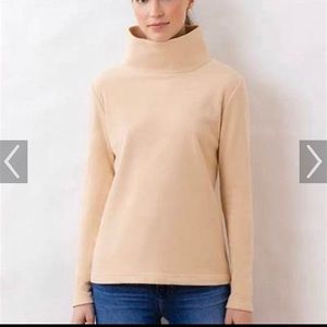 Dudley Stephens Greenpoint Turtleneck Terry Fleece Natural Blush
